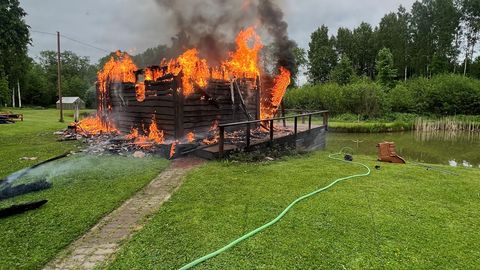 Põlvamaal põles maha suitsusaun