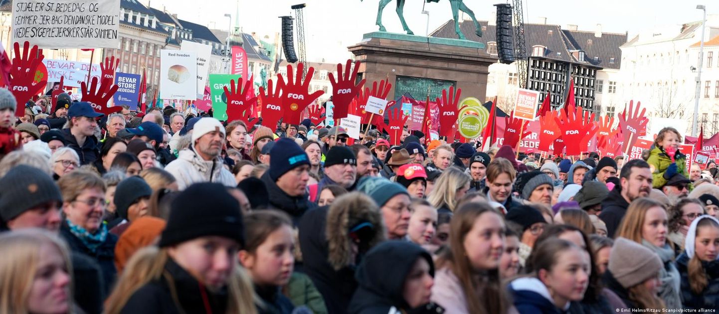 Протесты против отмены официального праздника в Дании (5 февраля 2023 года)