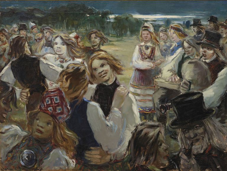 Varmo Pirk. «Jaanipäev». 1943. Õlimaal.