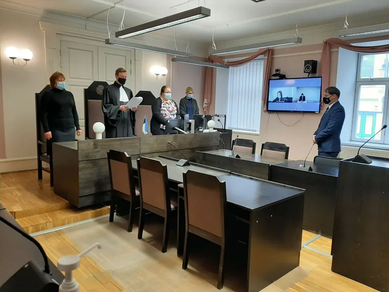 Andres Reinarti kohtuotsuse kuulutamine Kuressaare kohtumajas 31.03.2021.