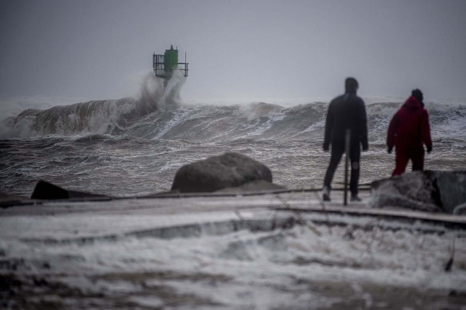 Sel pildil möllab torm Otto 17. veebruaril Taanis Lääne-Jüütimaal.