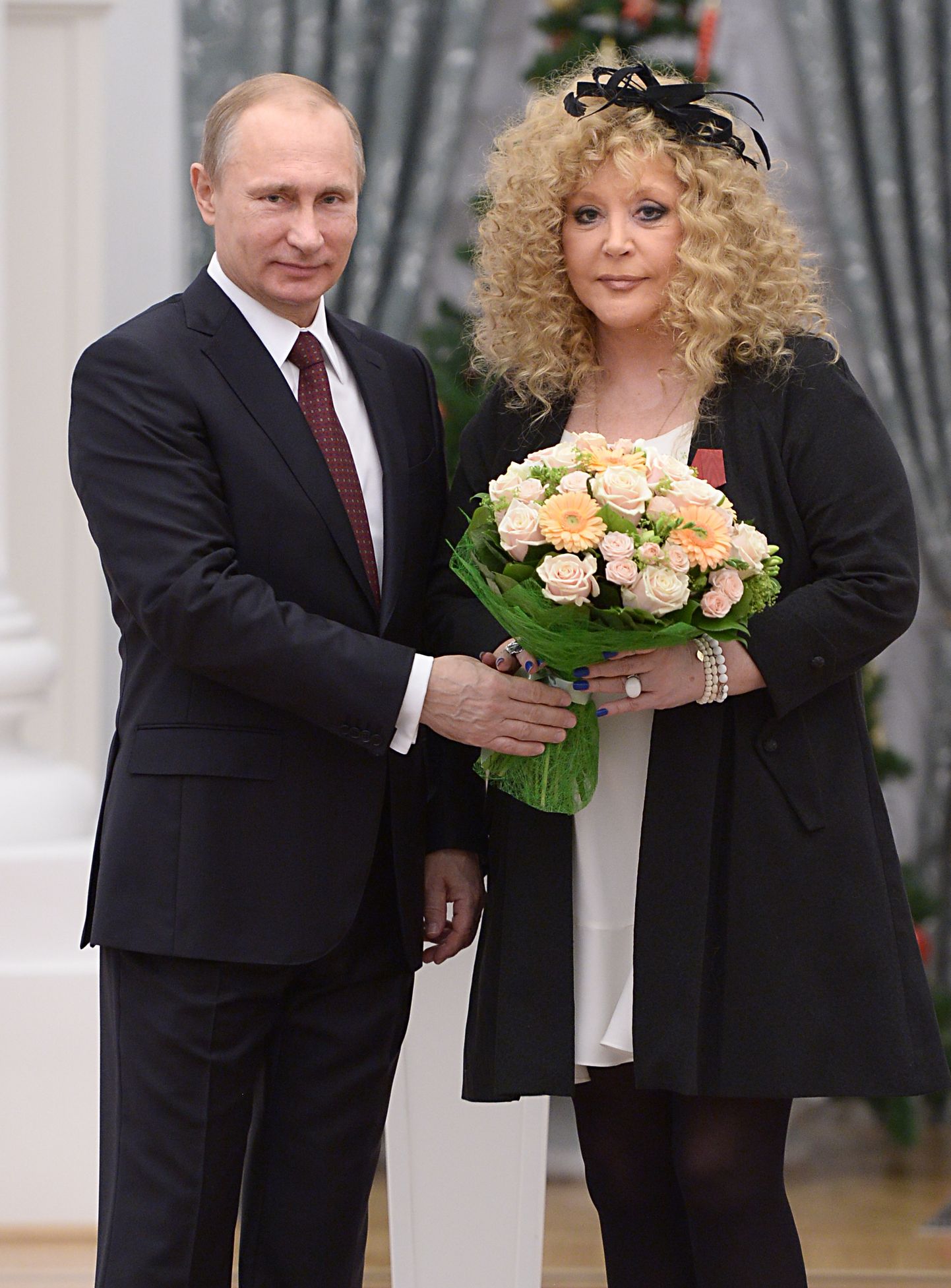 Venemaa president Vladimir Putin ja Alla Pugatšova.