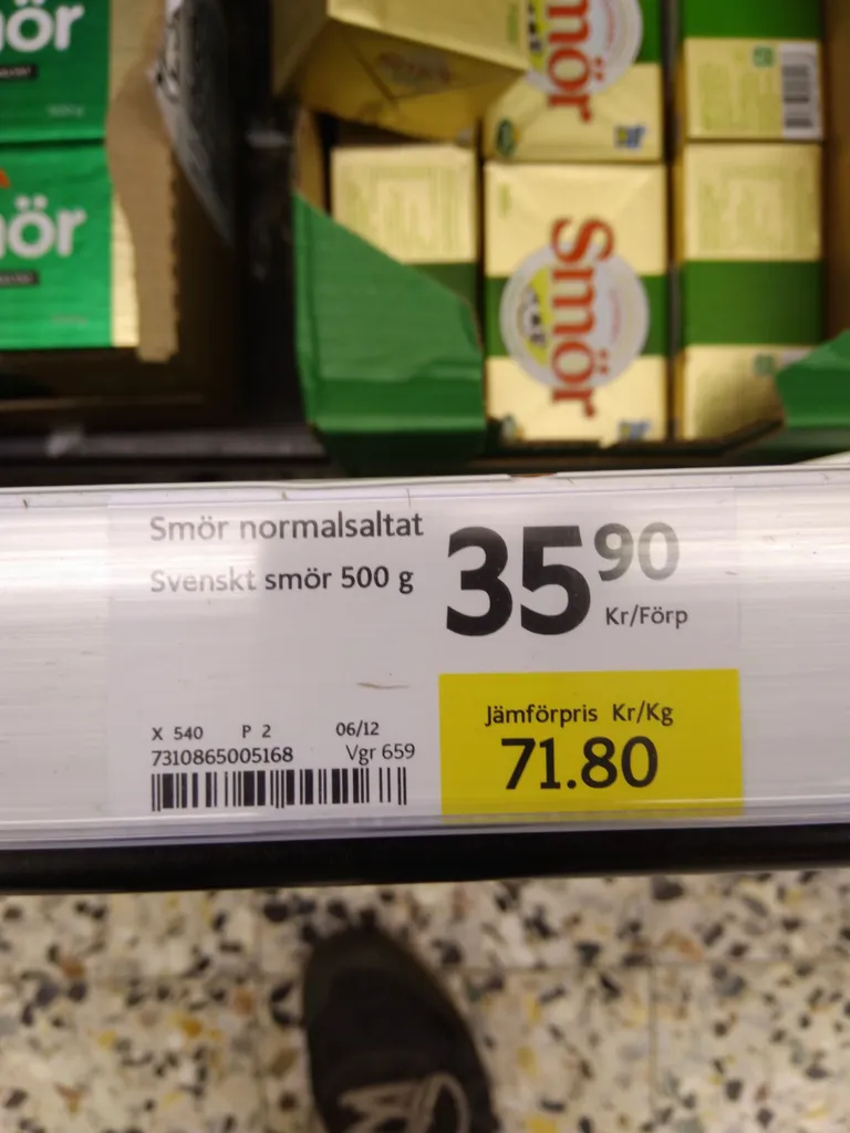 Rootsi või hind.