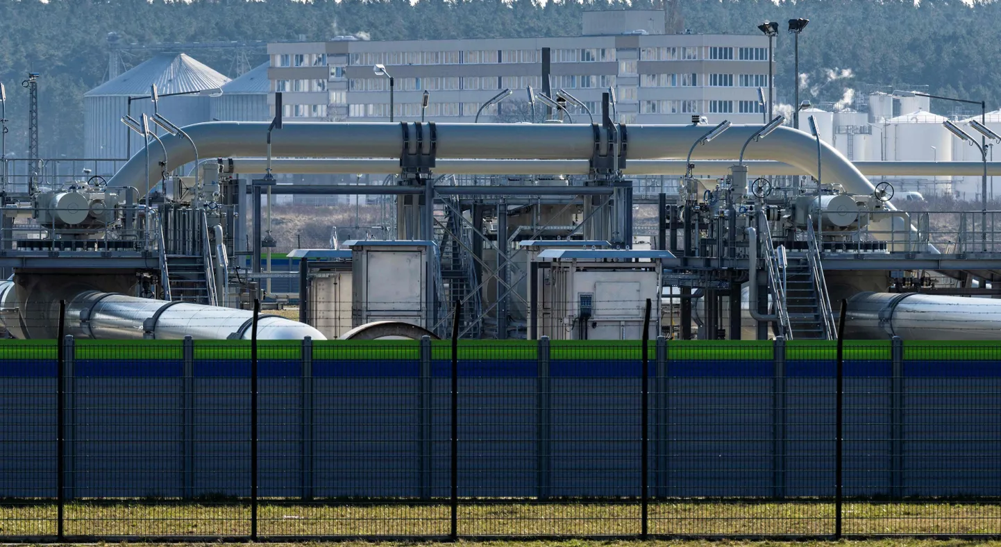 Nord Stream 2 vastuvõtujaam Saksamaal Lubminis.