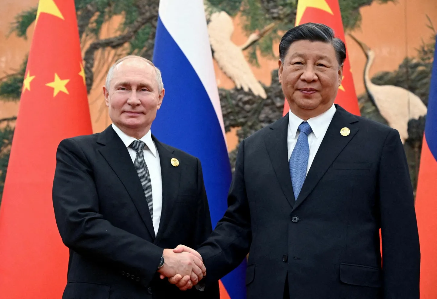 Vene režiimi juht Vladimir Putin ja Hiina president Xi Jinping.