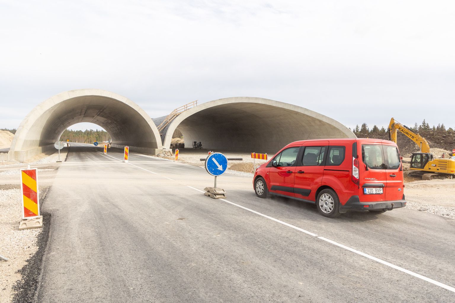 Tallinna-Tartu uue neljarealise teelõigu ehitus