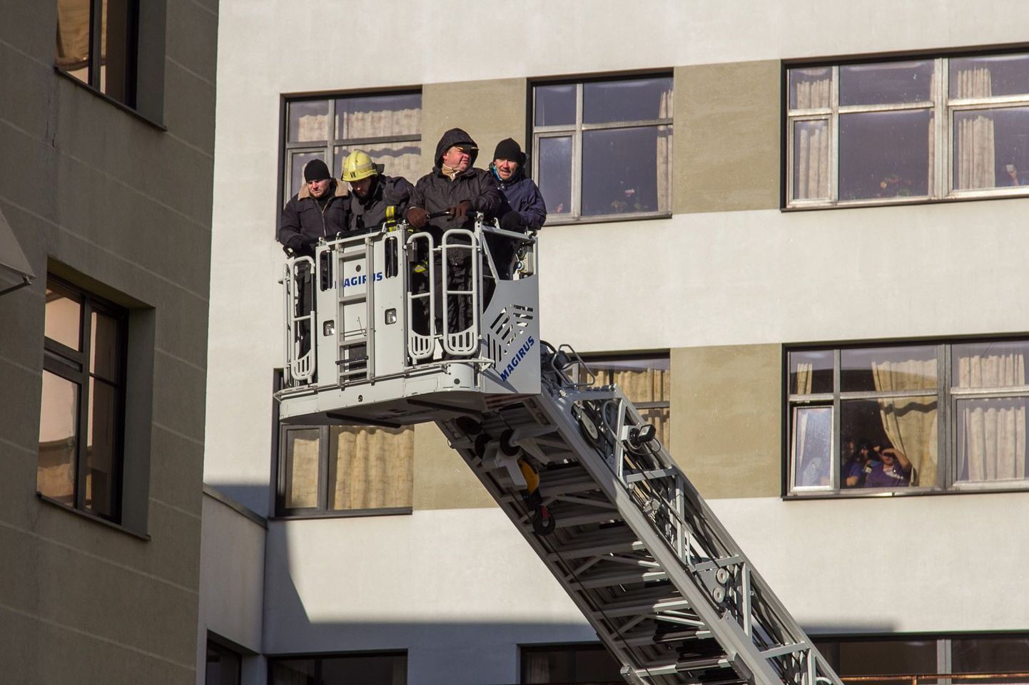 Päästeameti ja politsei õppus, millesse olid kaasatud ka Läti kolleegid.