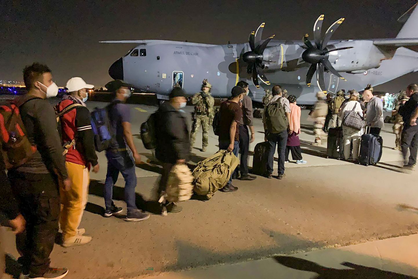 2021. aasta 17. august: Prantsuse evakuatsioonilend Kabulist.