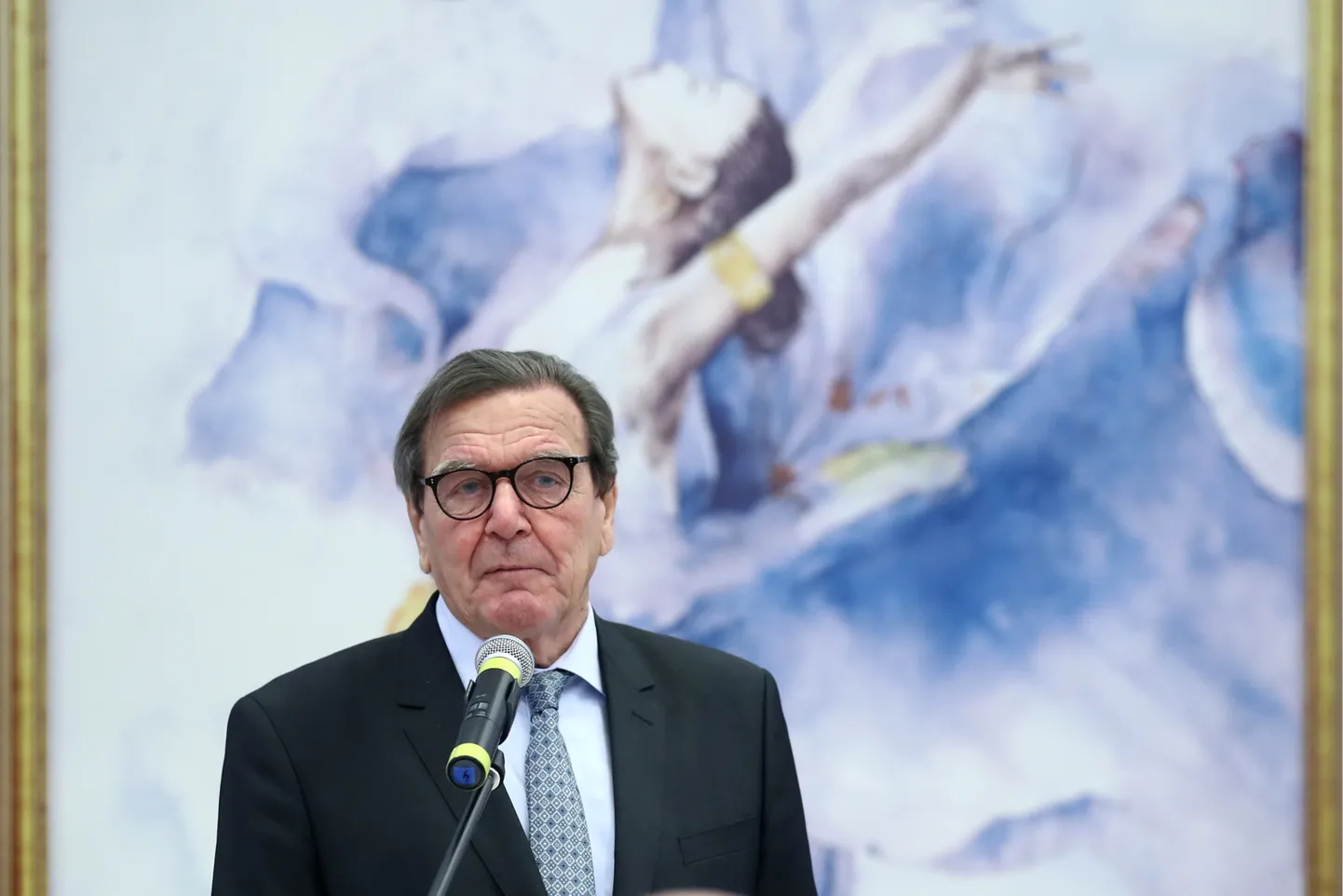 Saksamaa endine kantsler Gerhard Schröder Peterburi majandusfoorumil.
