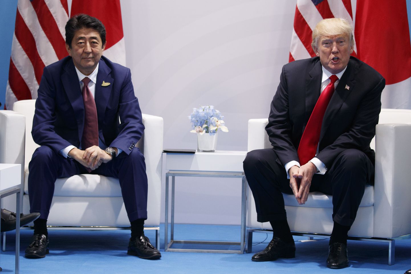 Shinzo Abe ja Donald Trump.