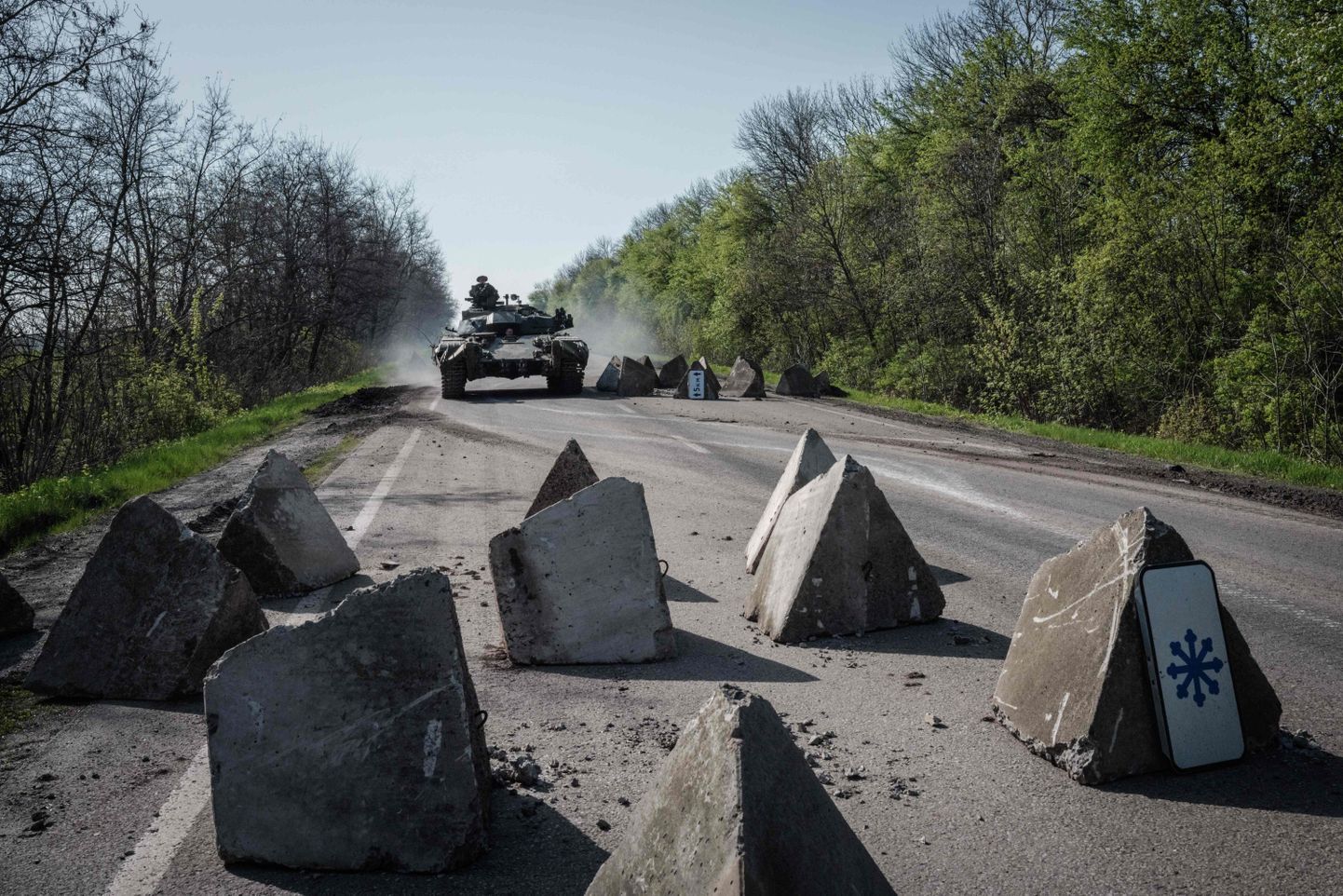 Ukrainas tanks Ukrainas austrumos.