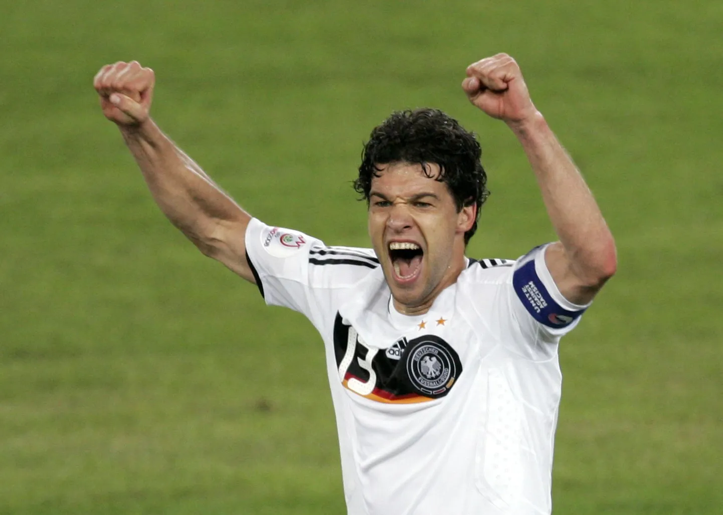 Saksamaa jalgpallikoondise poolkaitsja Michael Ballack.