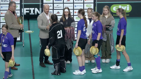 NND/RJTC florbolistes otro reizi izcīna Latvijas čempioņu titulu