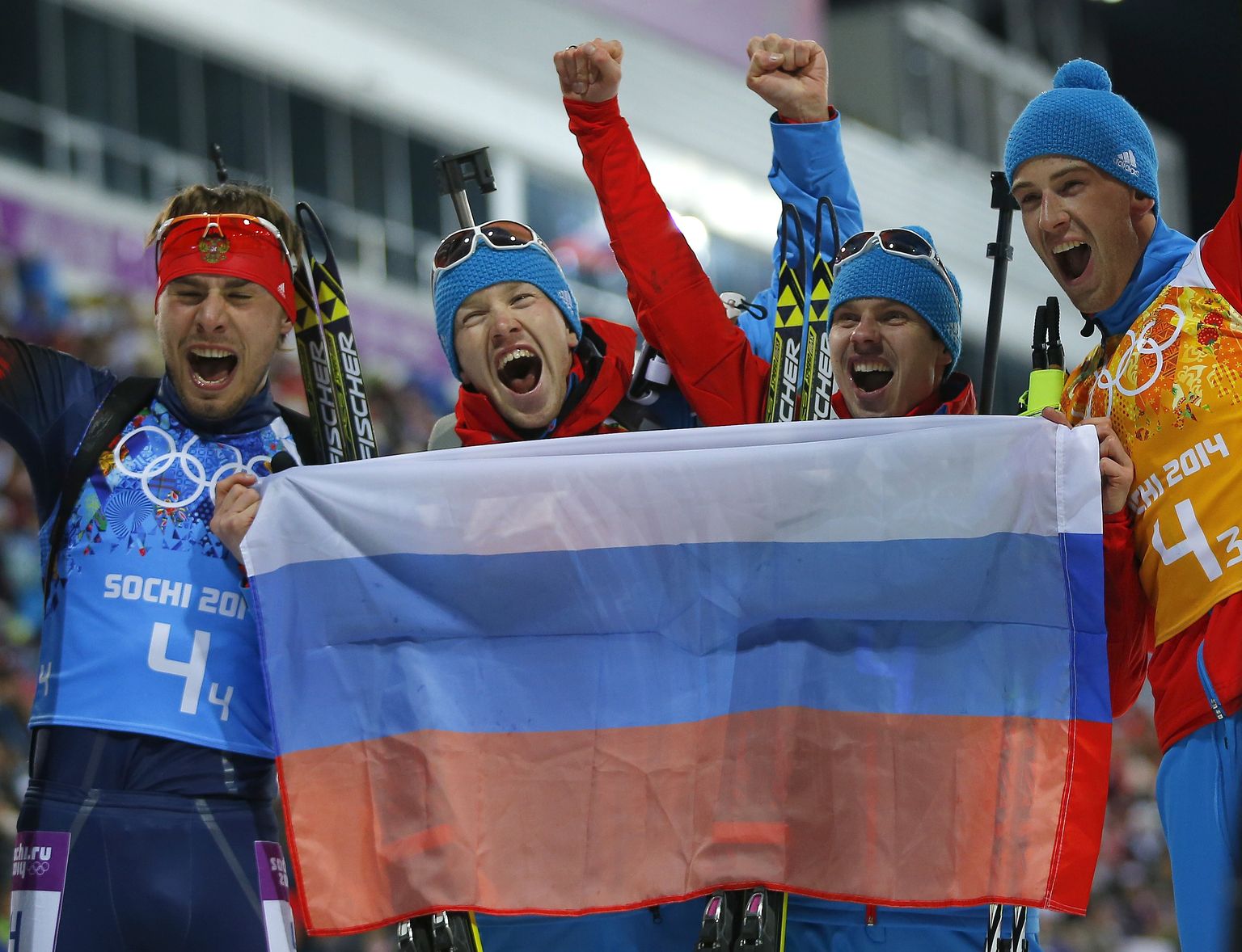Venemaa laskesuusatajad 2014. aasta Sotši taliolümpial.