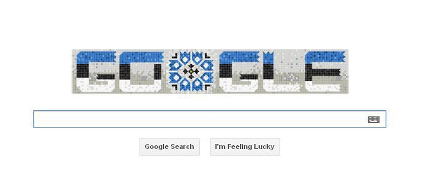 Google tähistab Eesti Vabariigi aastapäeva.