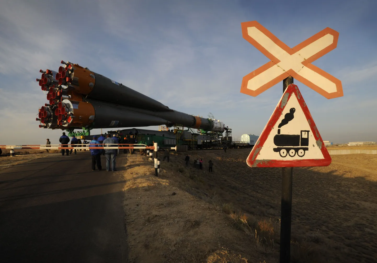 Sojuz TMA-13 sõidutakatse Baikonuri kosmodroomile.