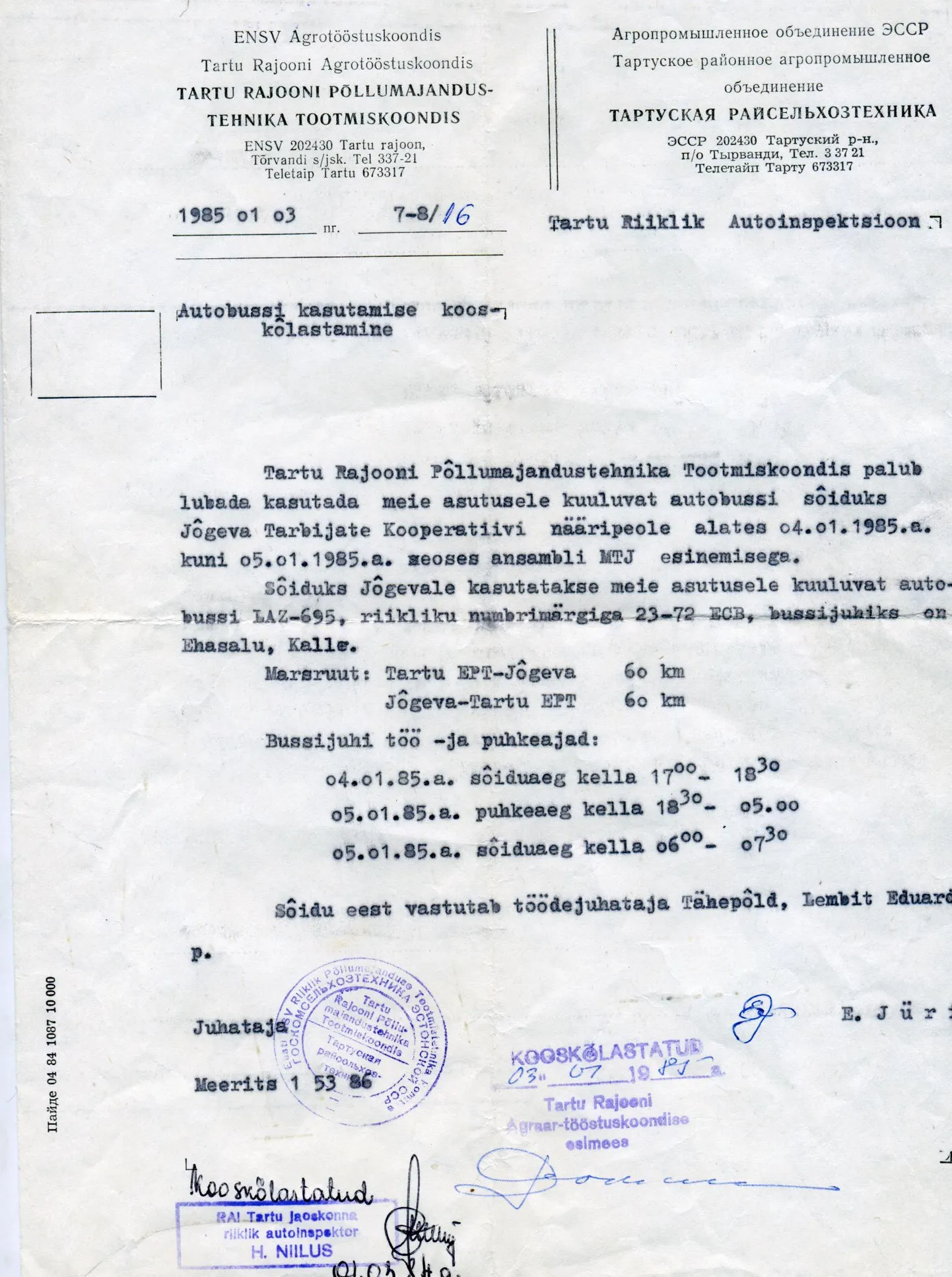 MTJ arhiivist.