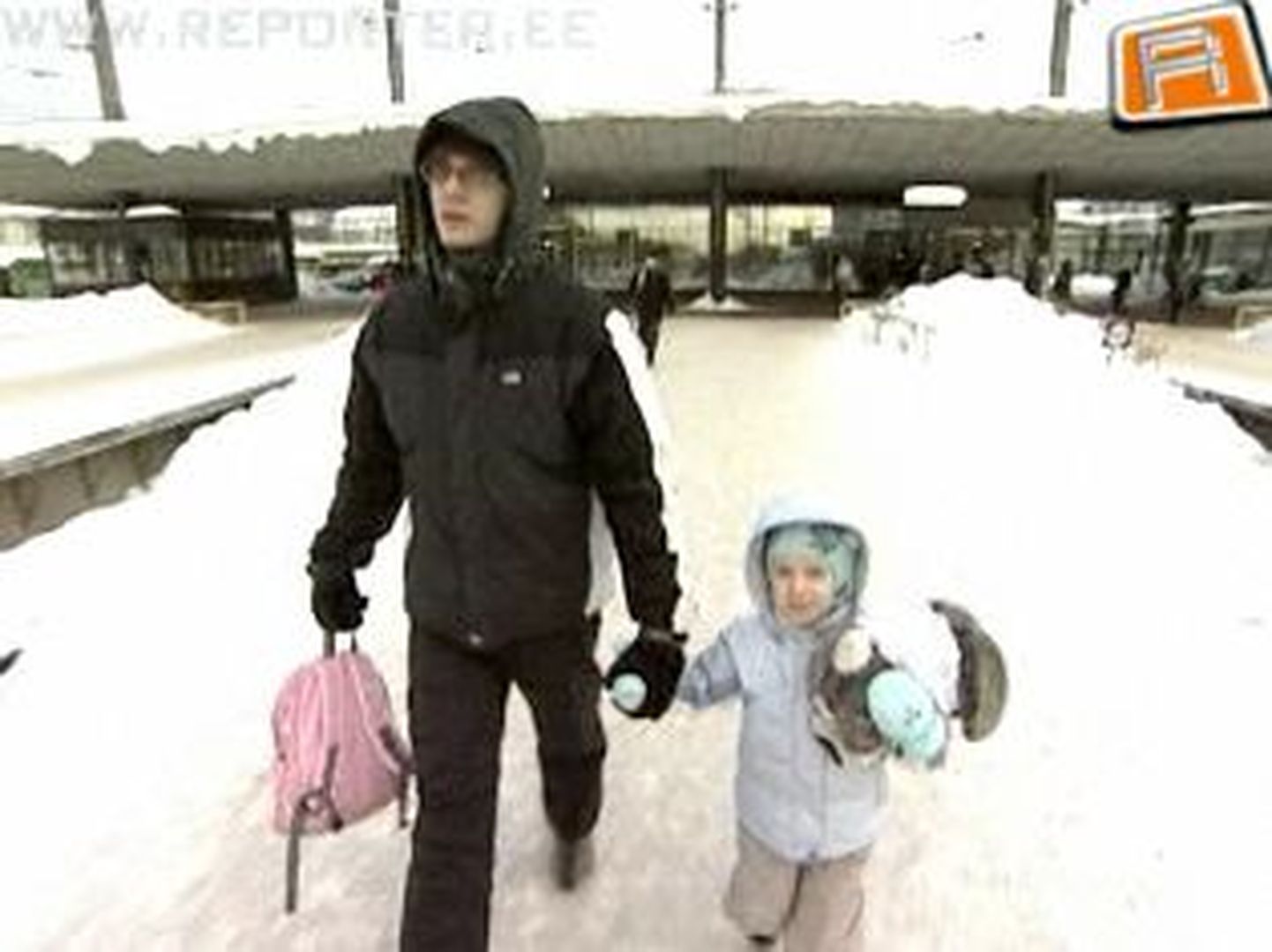 Andrus Kruusamäe ja tema 5-aastane tütar pääsesid õnnetusest vigastusteta.