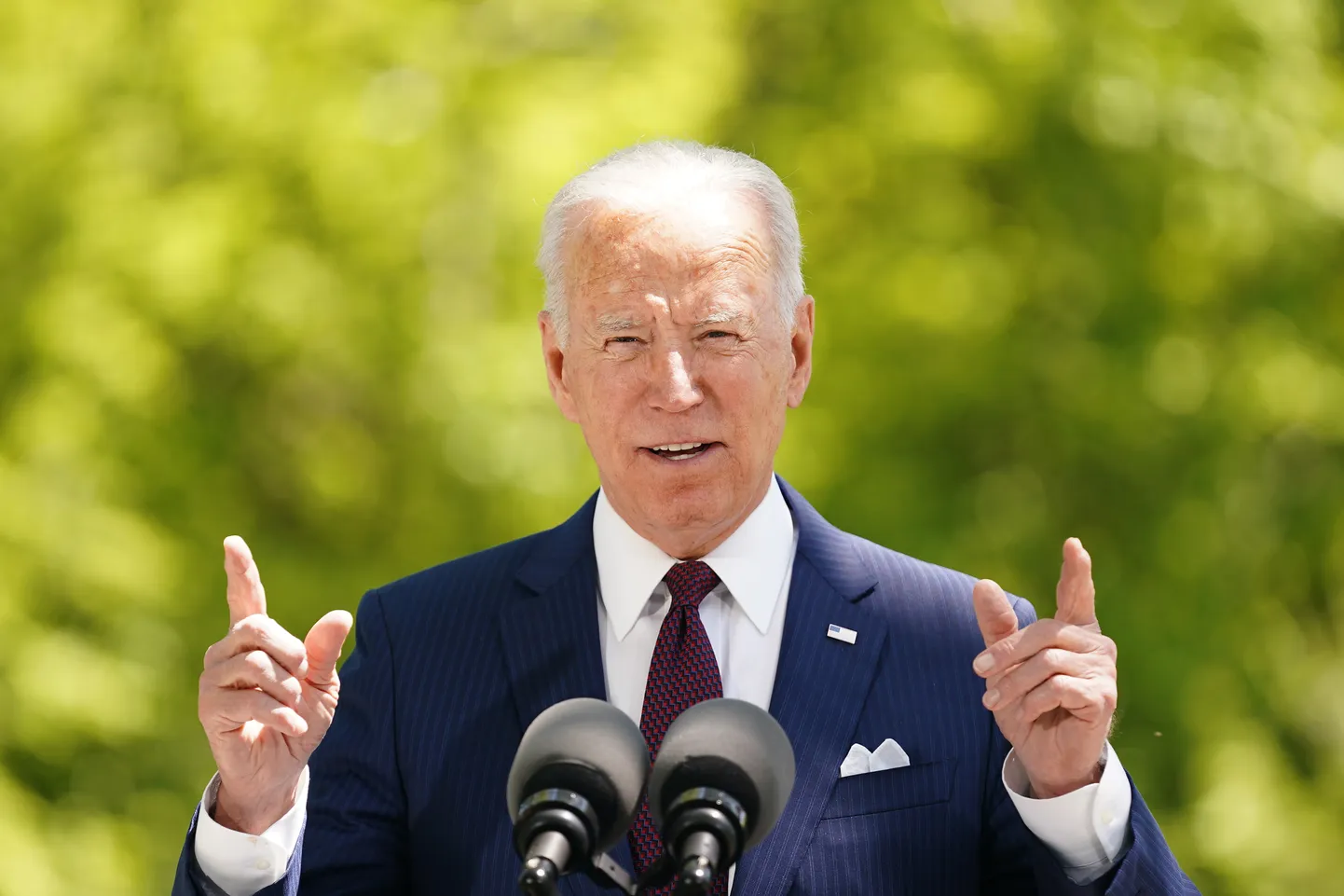 Ameerika Ühendriikide president Joe Biden pidas kõnet ilma maskita, rääkides CDC otsusest võimaldada vaktsineeritud ameeriklastel vabamalt liikuda.