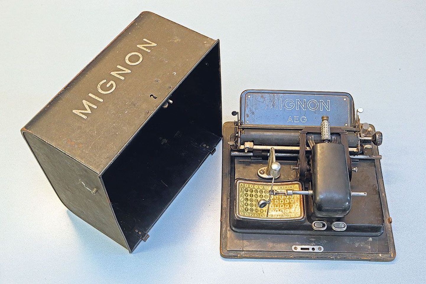 Firma AEG kirjutusmasina Mignon mudel 3 aastast 1917.