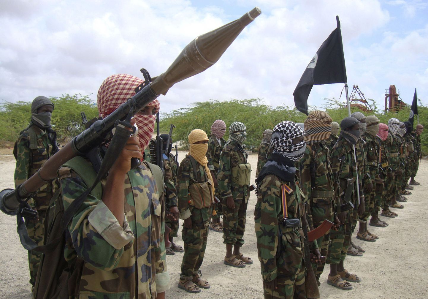 Somaalia terroriühenduse Al-Shabaab võitlejad.