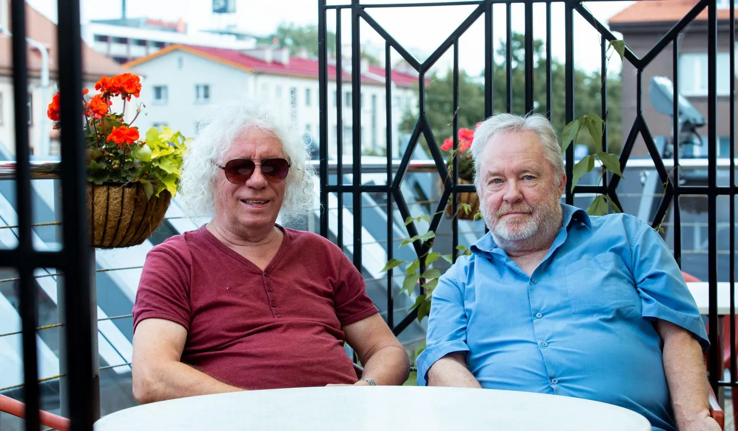 Muusikud ja teatritegelased Jüri Vlassov ja Mihkel Smeljanski.