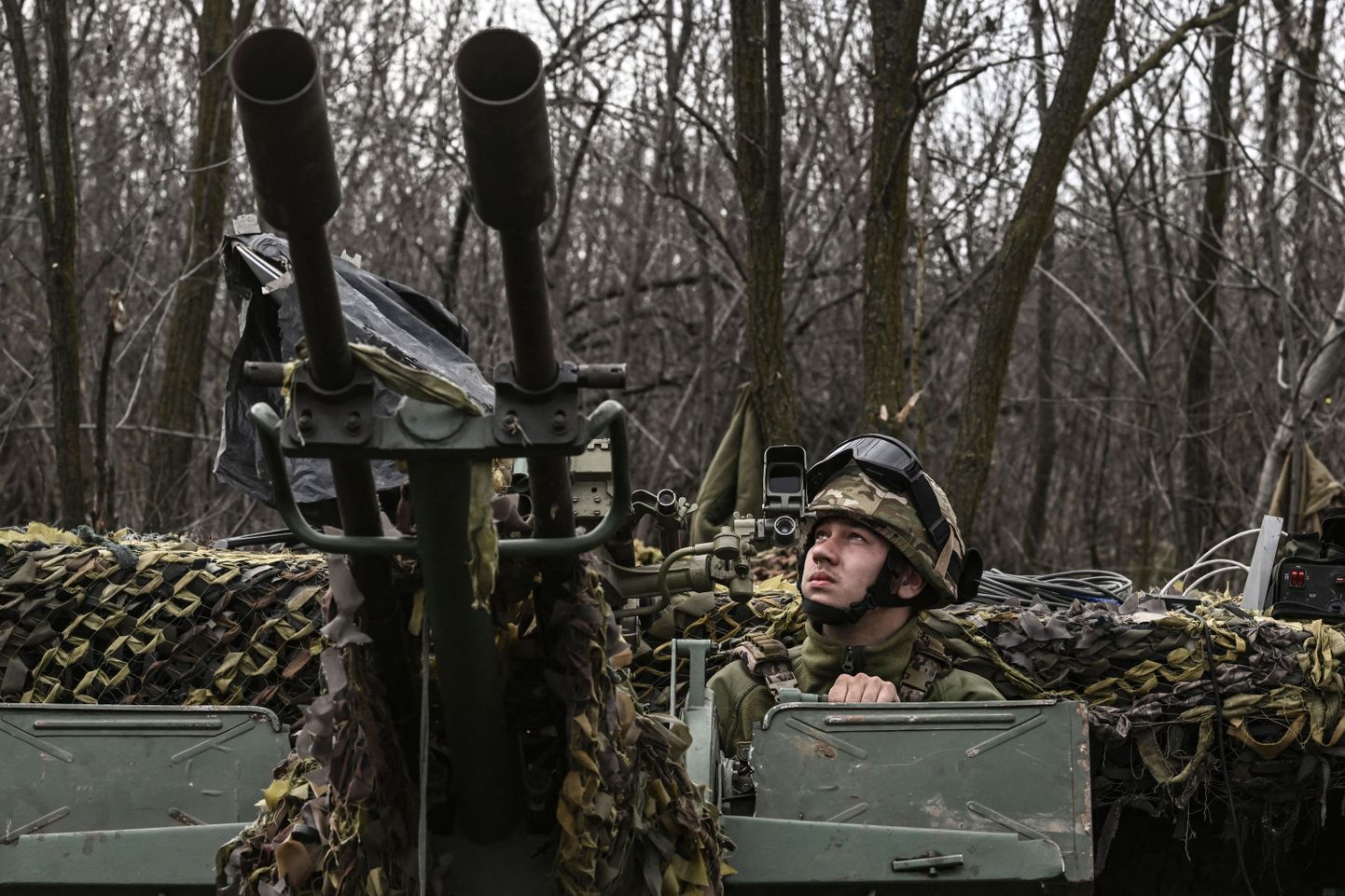 Ukraina sõdur Bahmutis 24. märtsil 2023.