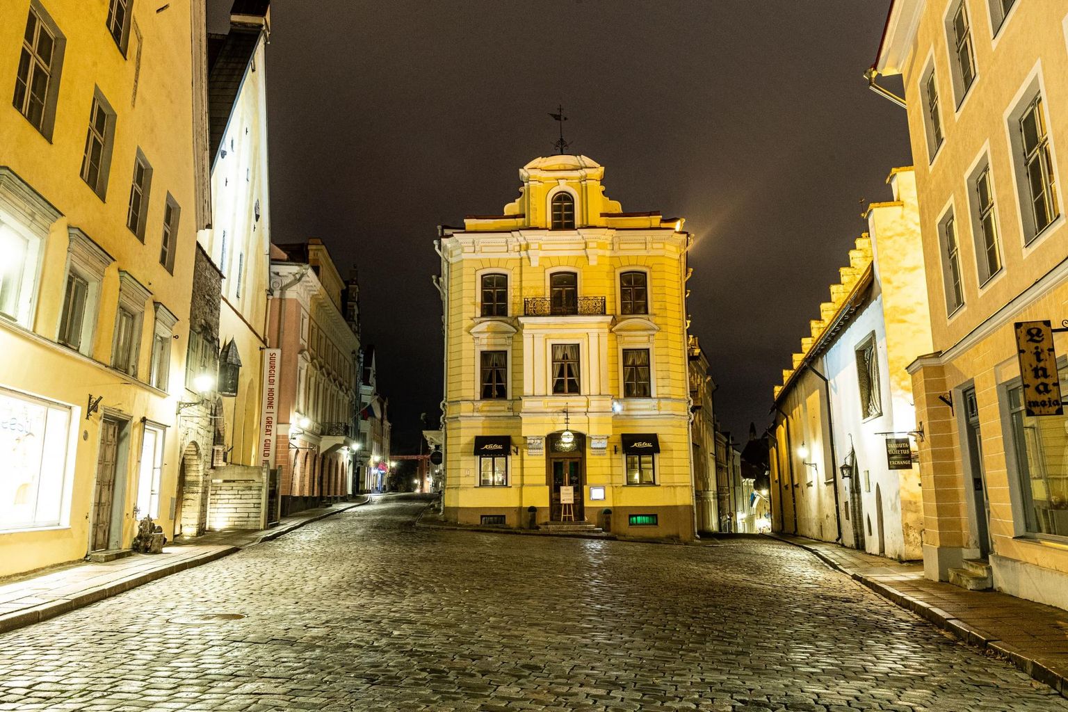 Talve alguses kehtestatud koroonapiirangud tõid Tallinna öistele tänavatele haudvaikuse. 