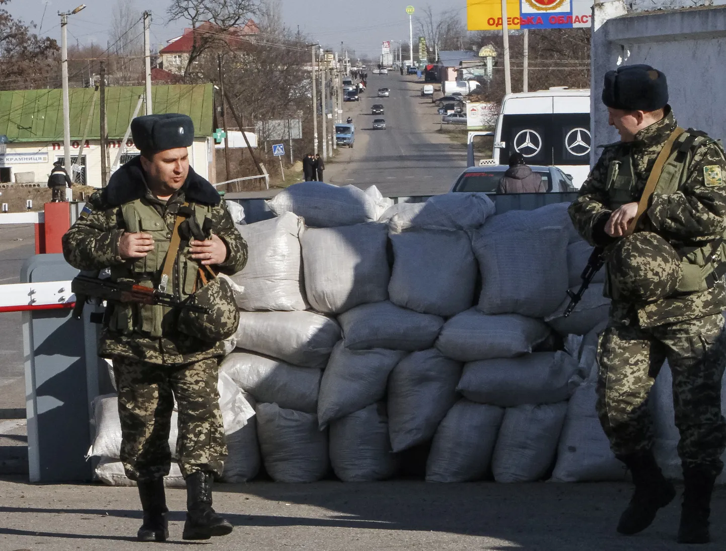 Ukraina piirivalvurid Transnistria piiril