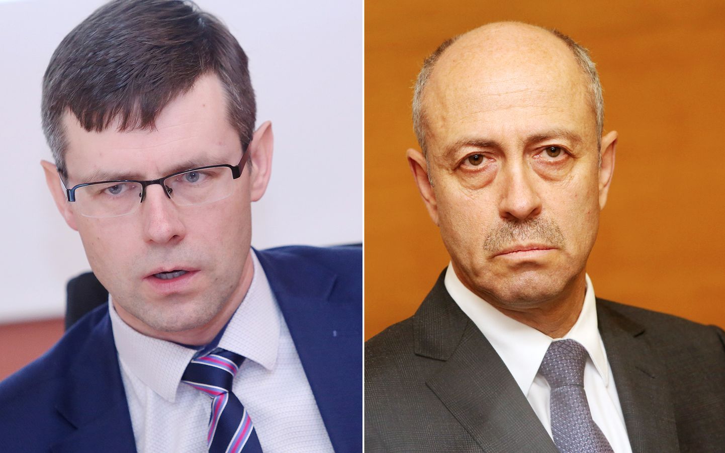 Rīgas mēra amata kandidāti: Viesturs Zeps (pa kreisi) un Oļegs Burovs