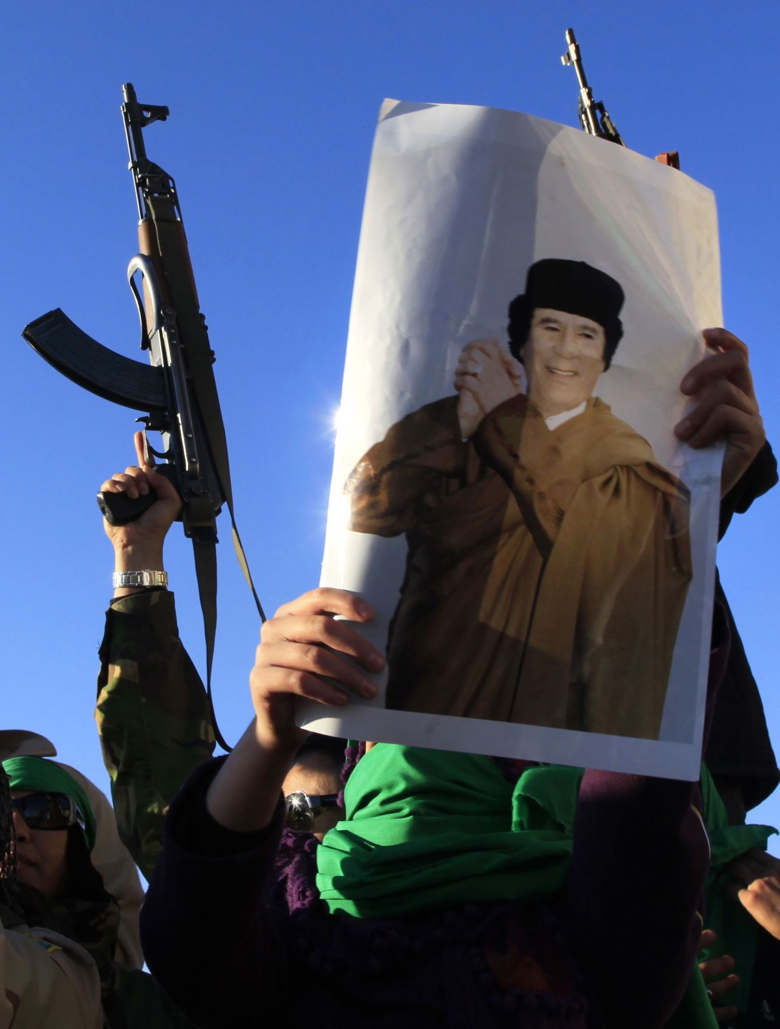 Ülestõus Liibüa diktaatori Muammar Gaddafi vastu Tripolis 2011. aasta märtsis.
