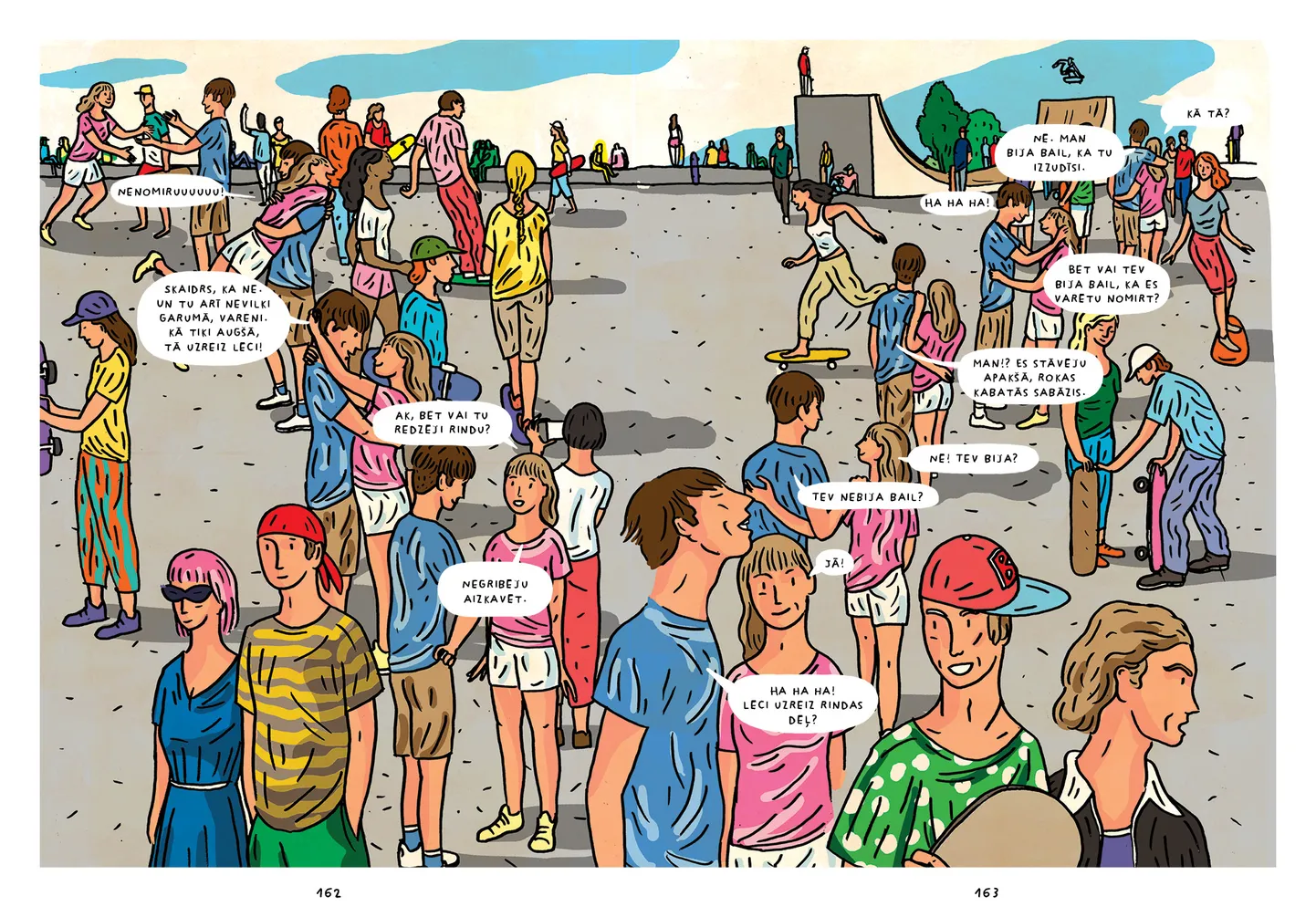 Iekšskats no komiksa "Apkārtceļš".