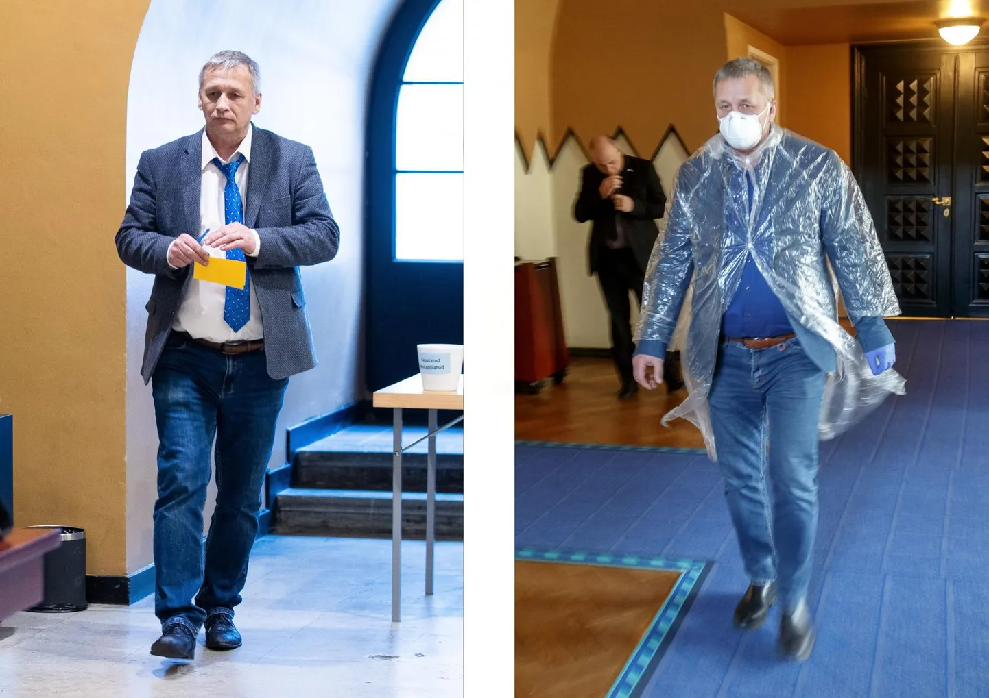 Kalle Grünthal riigikogu esimehe valimistel 2021. aasta märtsis ja 2020. aasta märtsis.