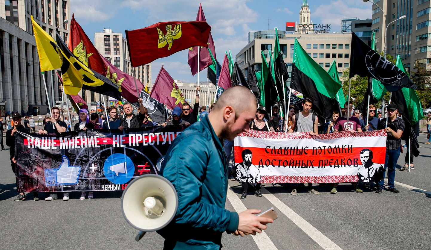Internetivabaduse nõudjate meeleavaldus Moskvas.