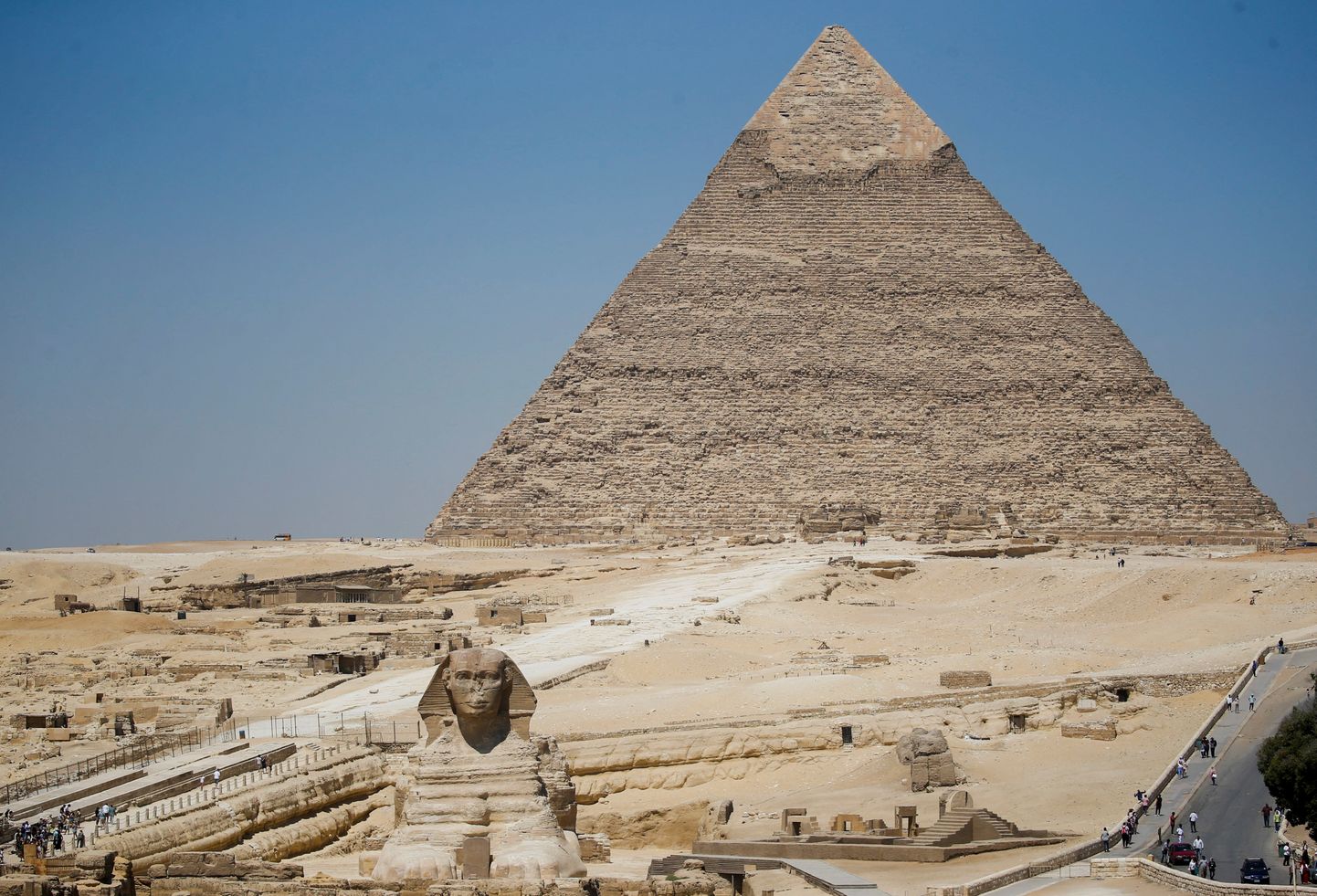 Egiptuse Giza suur püramiid ja sfinks