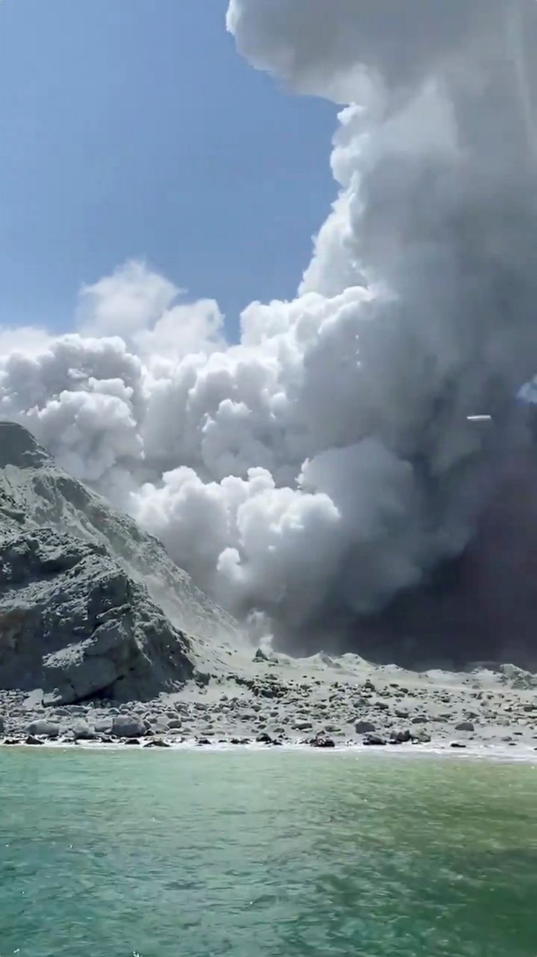 Vulkaanipurse Uus-Meremaa White Islandi saarel