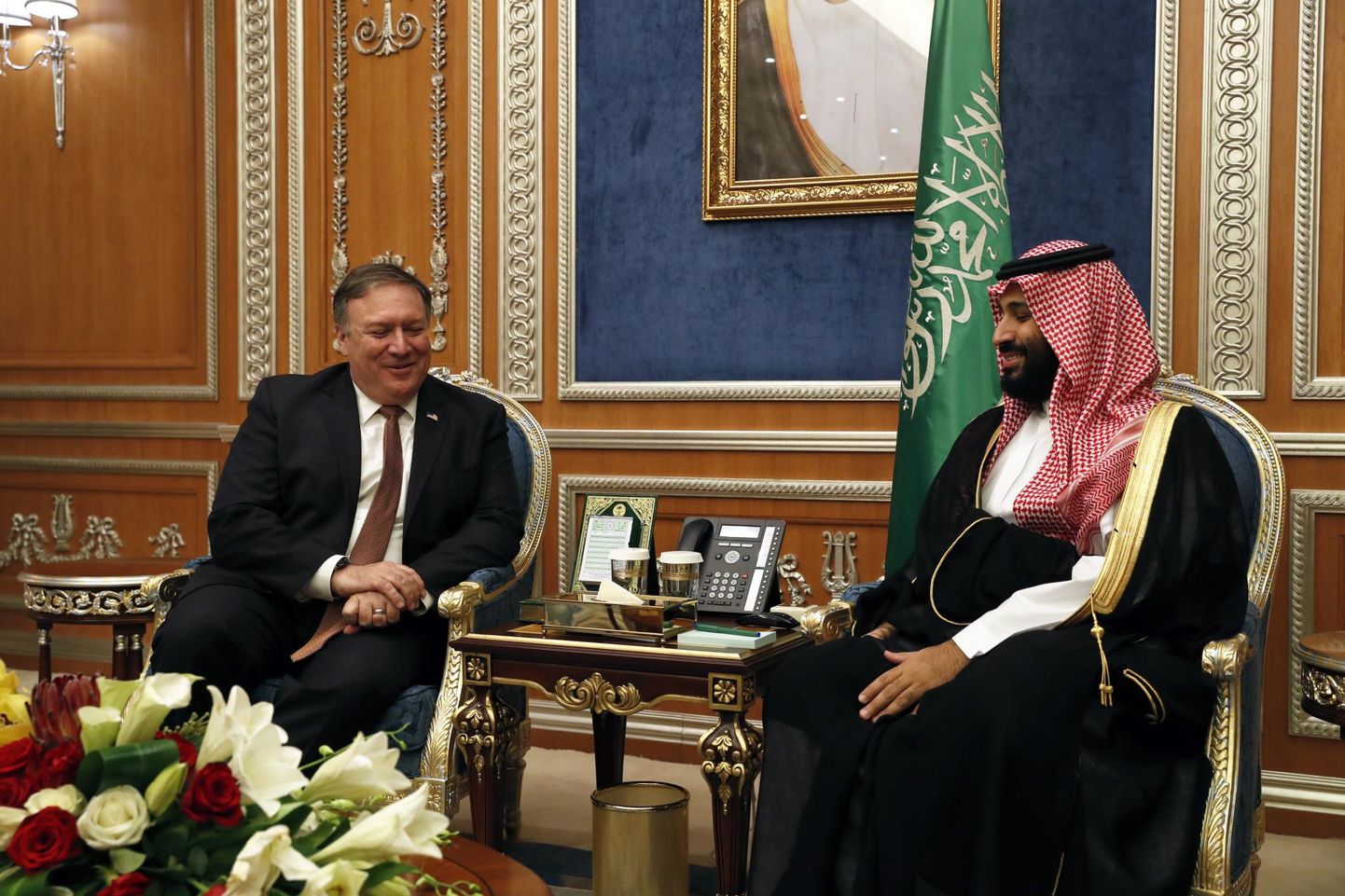 USA välisminister Mike Pompeo kohtus eile Saudi kroonprintsi Mohammed bin Salmaniga.
