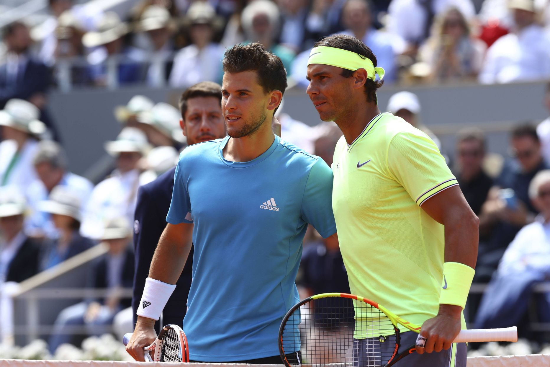 Dominic Thiem ja Rafael Nadal 2019. aasta Prantsusmaa lahtiste tennisemeistrivõistluste finaalis.