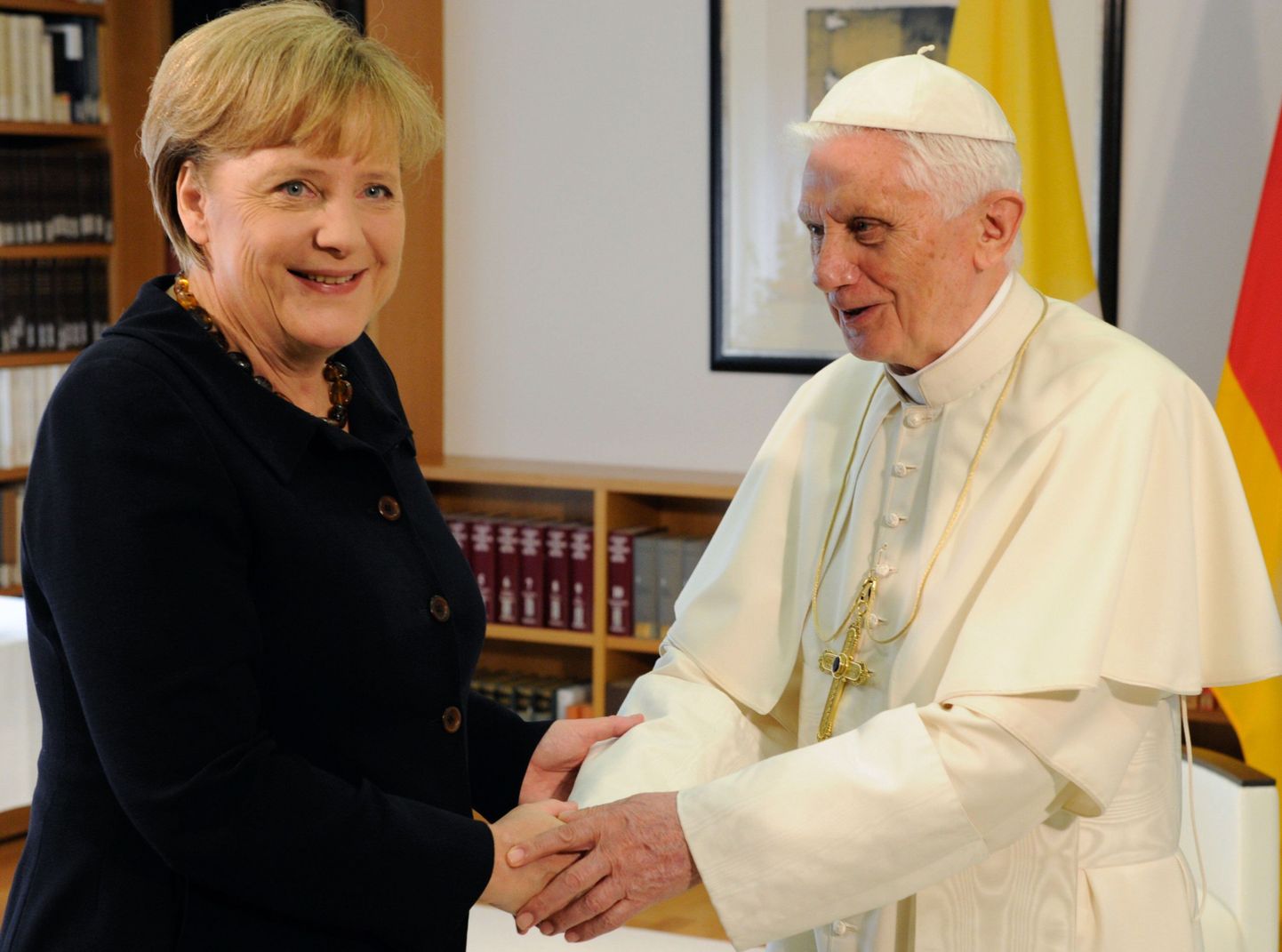 Angela Merkel ja paavst Benedictus XVI 2011. aastal.