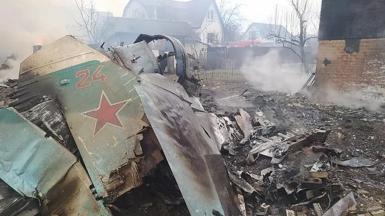 Остатки самолета
