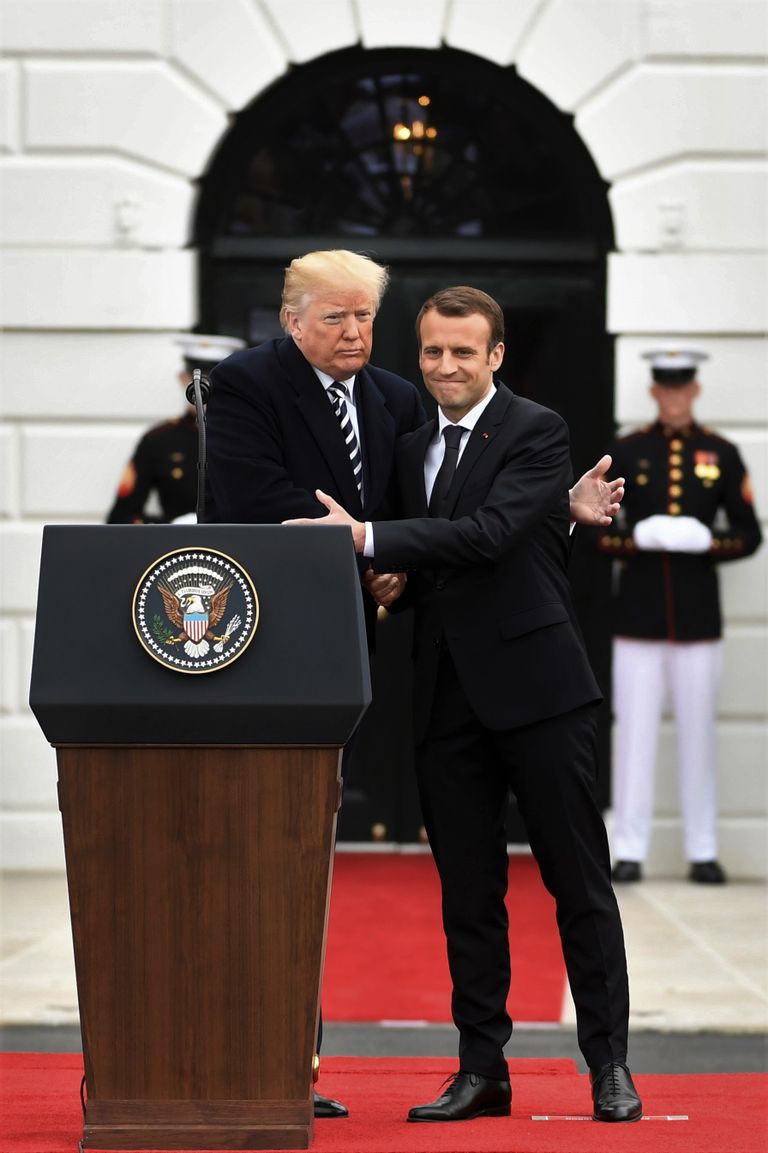 Donald Trump ja Emmanuel Macron