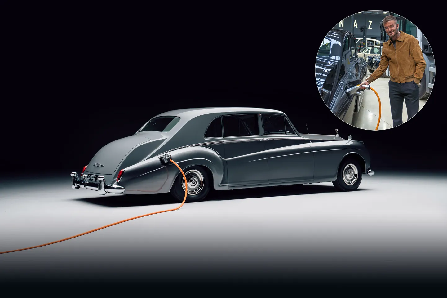 Deivids Bekhems un elektrisks Rolls-Royce