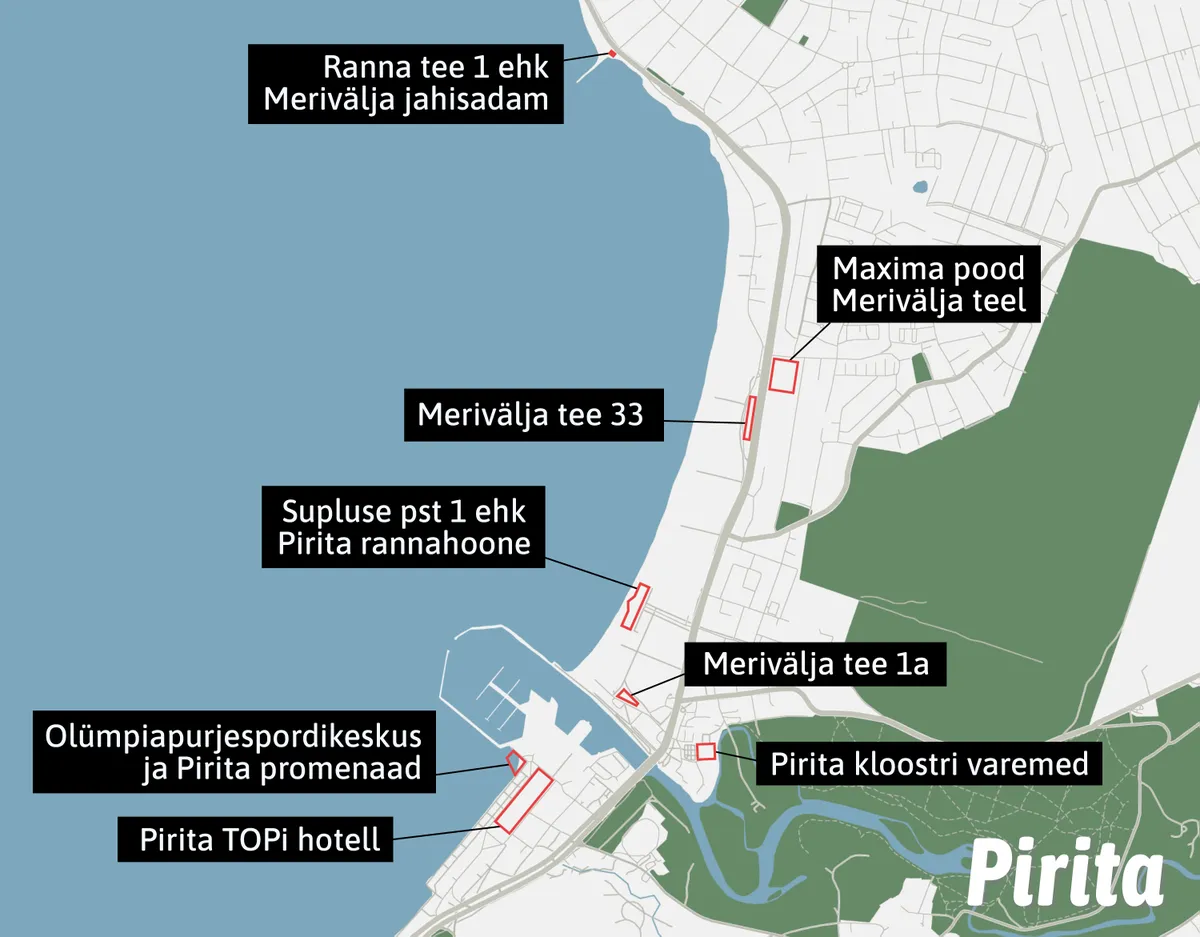 Tere tulemast ekskursioonile, mis kulgeb mööda Pirita kaunist rannikut. Meie teekonna peale jäävad mitmed kinnisvaraarendused, mis on takerdunud bürokraatiasse, skeemidesse või jäänud hoopiski teostamata elanike vastuseisu tõttu.