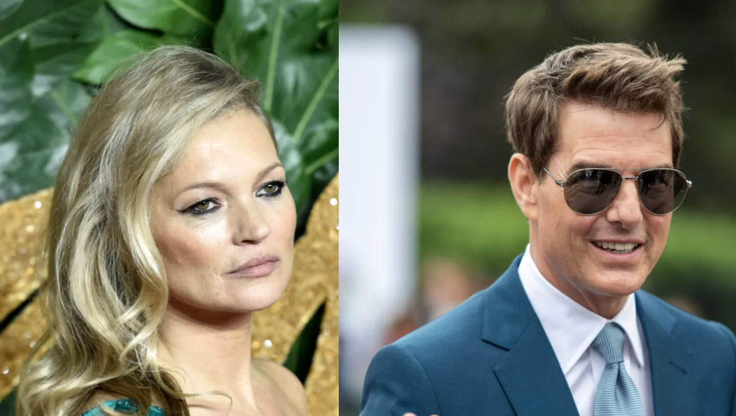 Kate Moss ja Tom Cruise.