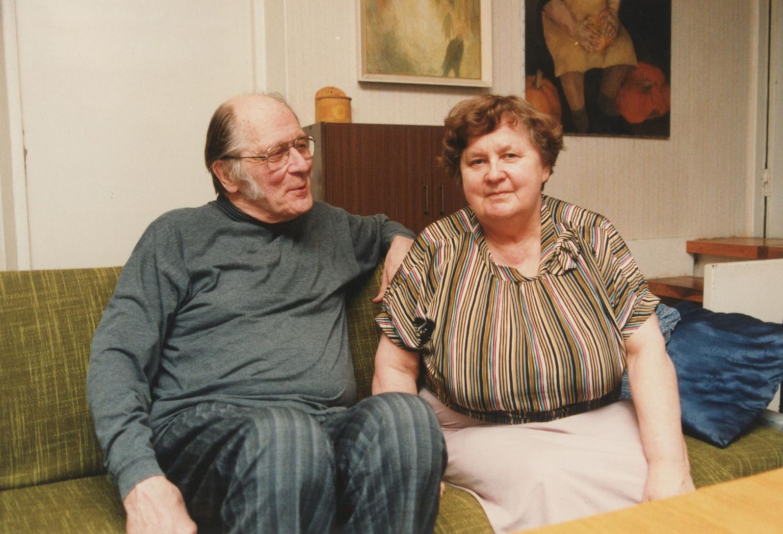 Kirjanikud Jaan Kross ja Ellen Niit 1998. aastal.
