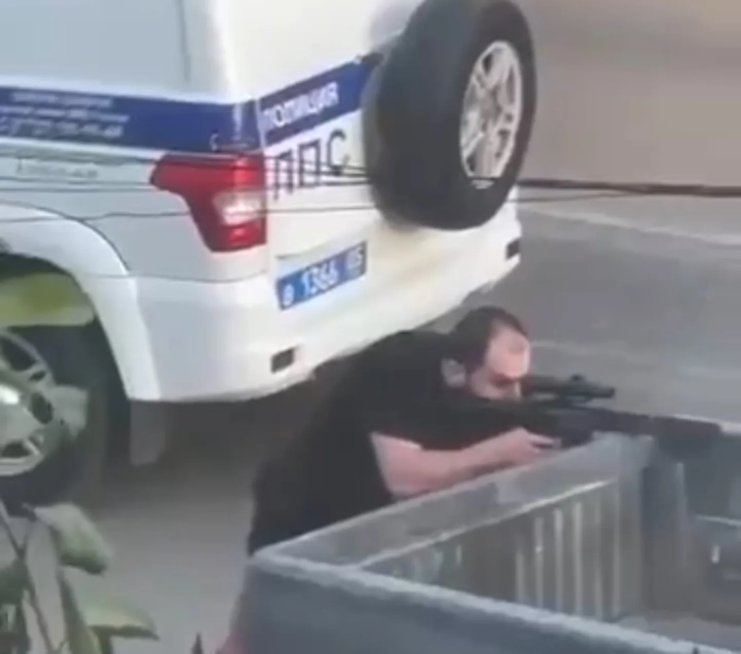 Один из боевиков в Дагестане