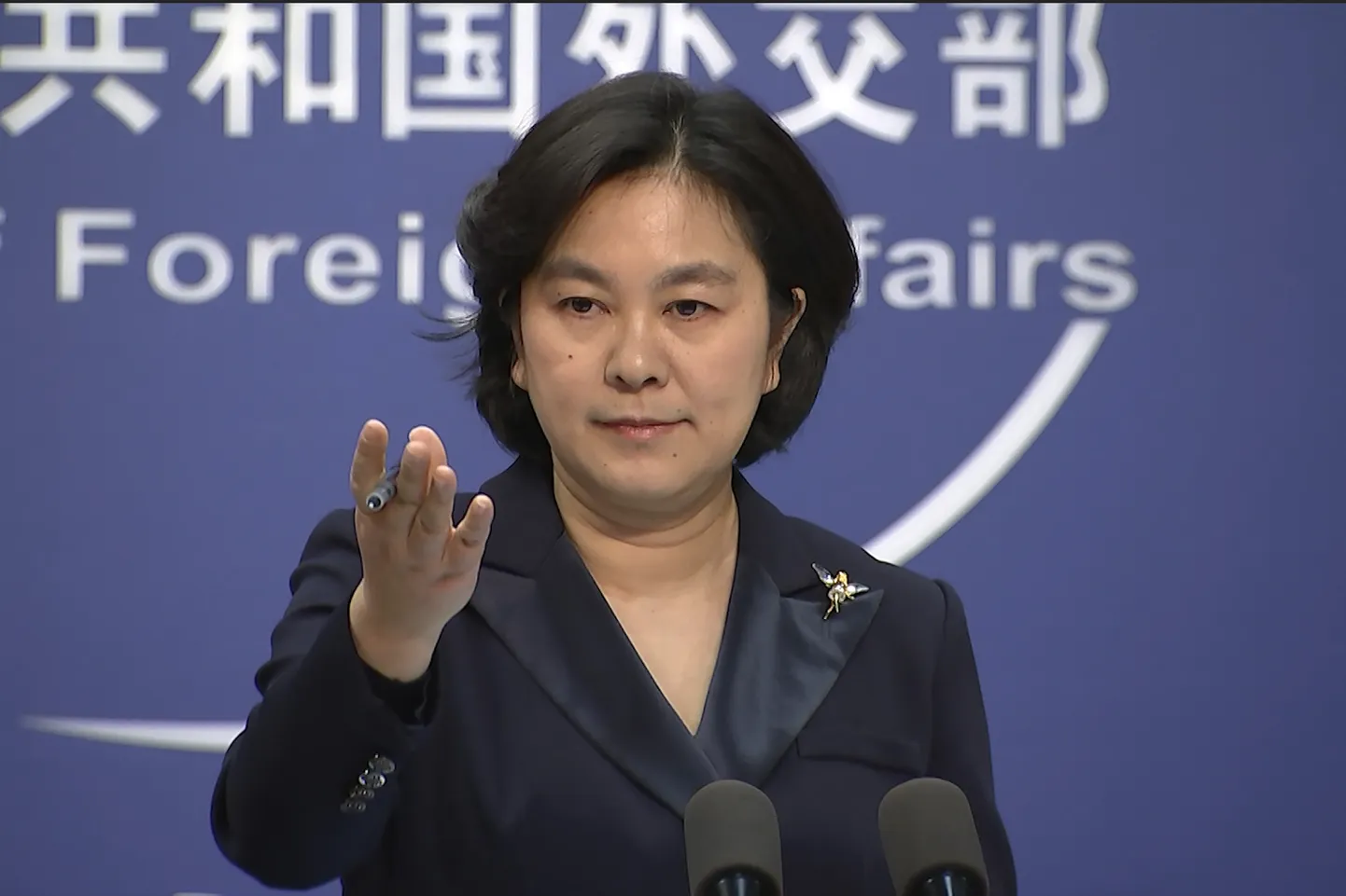 Hiina välisministeeriumi kõneisik Hua Chunying.