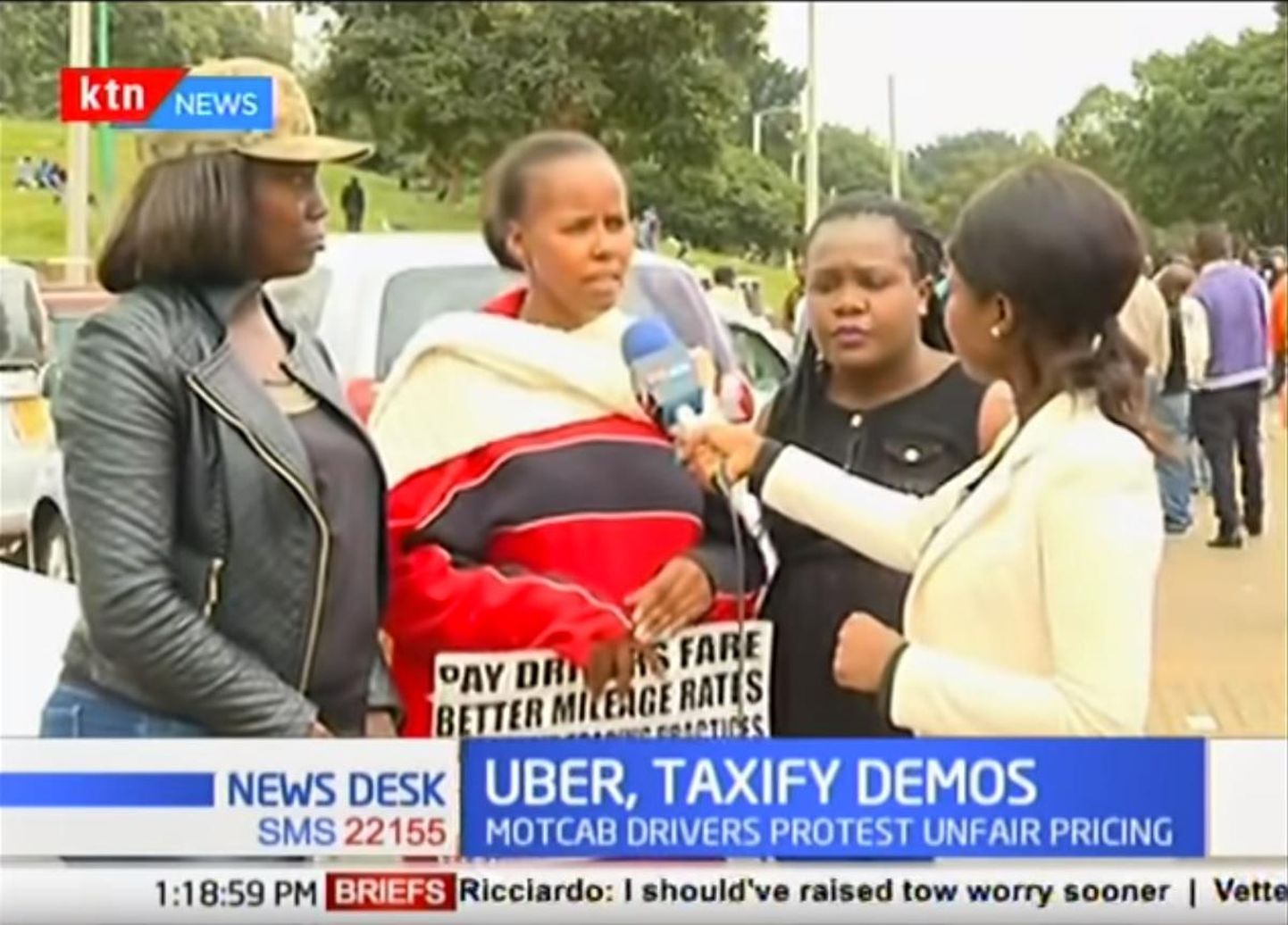 Rahuolematus Taxify ja Uberiga on Kenyas palju meediatähelepanu saanud.