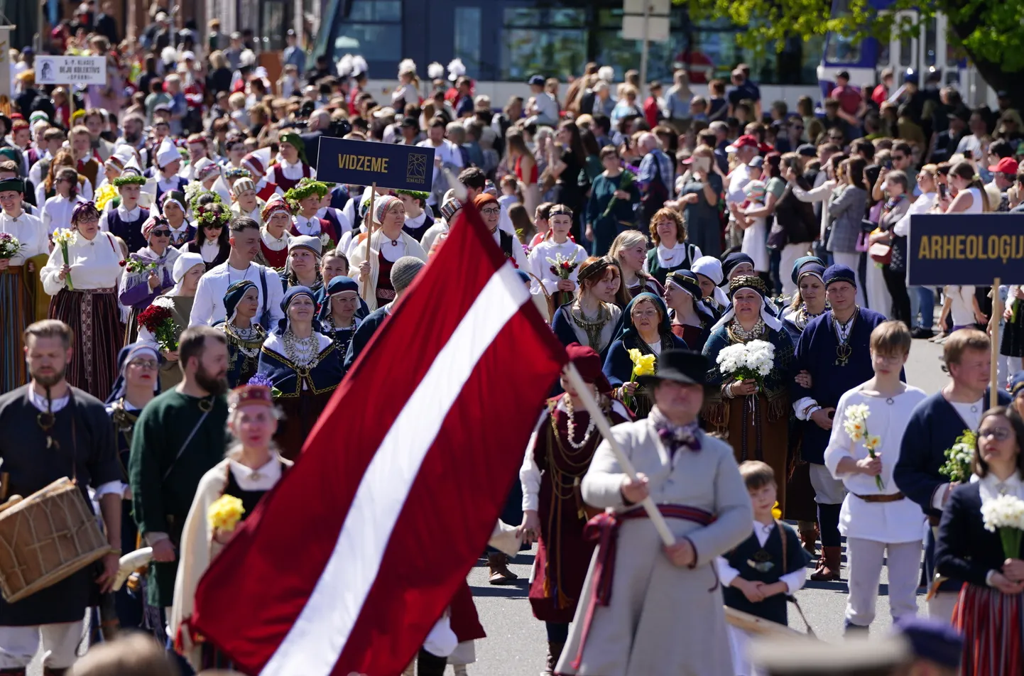 Läti taasiseseisvumispäeva pidustused Riias. 4. mai 2024.