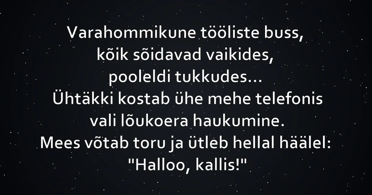 Varahommikune tööliste buss